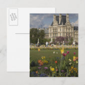 Carte Postale Jardin des Tuileries, Louvre, Paris, France (Devant / Derrière)