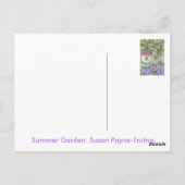 Carte Postale Jardin d'été (Dos)