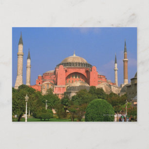 Carte Postale Jardin devant un musée, Aya Sofya