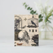 Carte Postale Jardin d'Halloween Vintage (Debout devant)