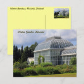 Carte Postale Jardin d'hiver, Helsinki (Devant / Derrière)