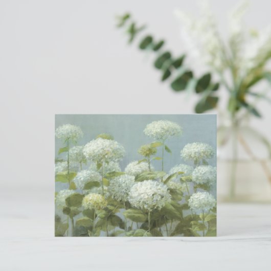 Carte Postale Jardin d'Hydrangea blanc (Debout devant)