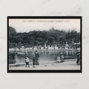 Carte Postale Jardin du Luxembourg, Paris, France Vintage