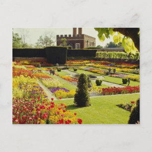 Carte Postale Jardin du palais de Red Hampton Court, fleurs d'An