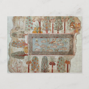 Carte Postale Jardin d'un domaine privé avec une décoration