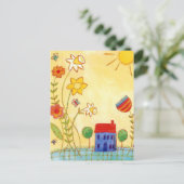 Carte Postale jardin en abondance (Debout devant)