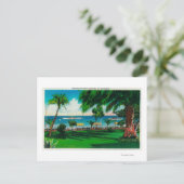 Carte Postale Jardin en face de l'Hôtel St Catherine (Debout devant)