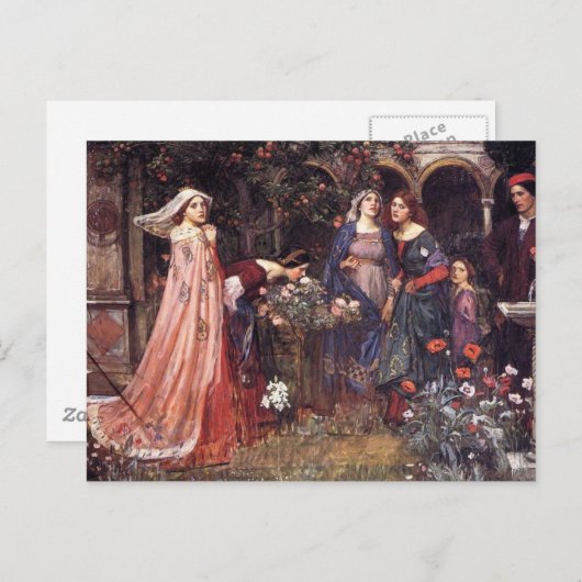 Carte Postale Jardin enchanté (Devant / Derrière)