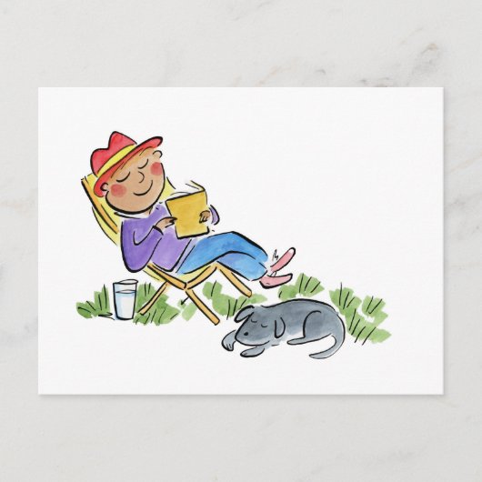 Carte Postale Jardin endormi (Devant)