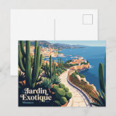 Carte Postale Jardin Exotique Monaco (Devant / Derrière)