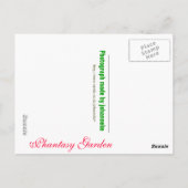 Carte Postale Jardin fantastique (Dos)