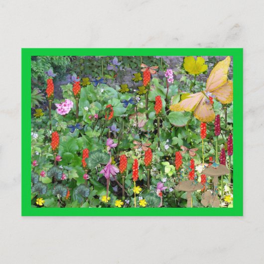Carte Postale Jardin fantastique (Devant)