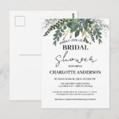 Carte Postale Jardin Feuillage Nature Verdure Shower de Mariée (Devant / Derrière)