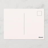 Carte Postale Jardin Fleur sauvage couleur aquarelle (Dos)