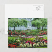 Carte Postale Jardin fleuri (Devant / Derrière)