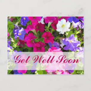 Carte Postale Jardin fleuri Bien Se Bien Bientôt