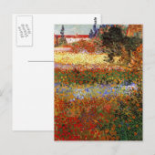 Carte Postale Jardin fleuri (F430) Van Gogh Beaux-Arts (Devant / Derrière)