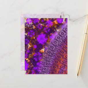 Carte Postale Jardin Floral