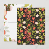 Carte Postale Jardin floral de pommier de nuit Motif (Devant / Derrière)