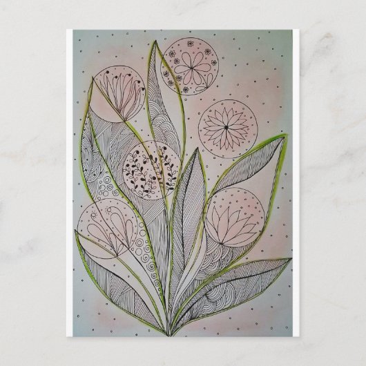 Carte Postale Jardin Floral Multimédia (Devant)