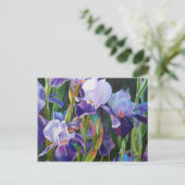 Carte Postale Jardin Flower Iris (Debout devant)