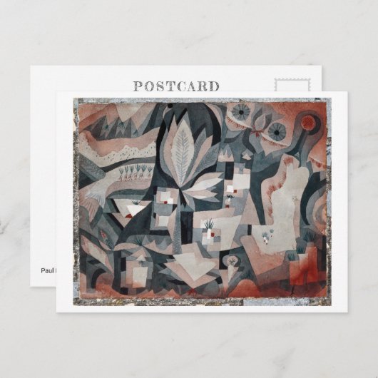 Carte Postale Jardin Glacière sec | Paul Klee | (Devant / Derrière)