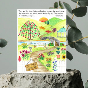 Carte postale Jardin Inspiration