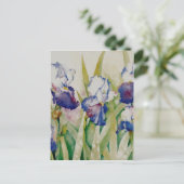 Carte Postale jardin iris 2 (Debout devant)