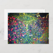 Carte Postale Jardin italien Gustav Klimt (Devant / Derrière)