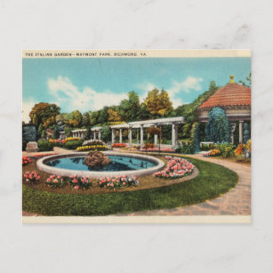Carte Postale Jardin italien, Maymont Park, Richmond Virginia