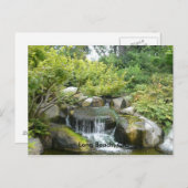 Carte Postale Jardin japonais, Long Beach, CA (Devant / Derrière)