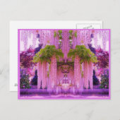 Carte postale Jardin Japonais Violet (Devant / Derrière)