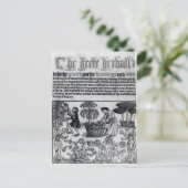 Carte Postale Jardin médiéval aux herbes (Debout devant)