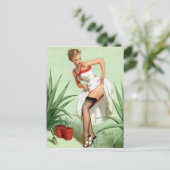 Carte Postale Jardin Mishap Pin Up (Debout devant)