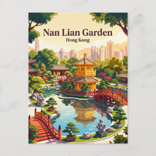 Carte Postale Jardin Nan Lian Hong Kong