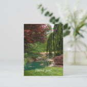 Carte Postale Jardin paisible (Debout devant)