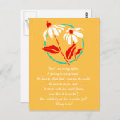 Carte Postale Jardin plein de poème d'amour (Devant / Derrière)