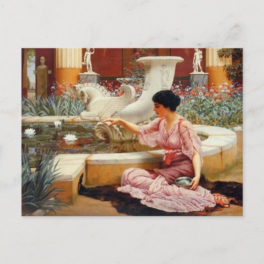 Carte Postale Jardin Pompéien - Godward (Devant)