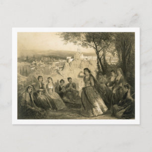 Carte Postale Jardin près de Tiflis, Géorgie, plaque 27 d'un liv