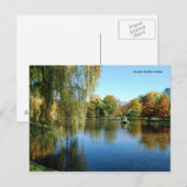 Carte Postale Jardin public de Boston (Devant / Derrière)
