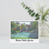 Carte Postale Jardin public de Boston (Debout devant)