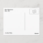 Carte Postale Jardin public de Boston (Dos)