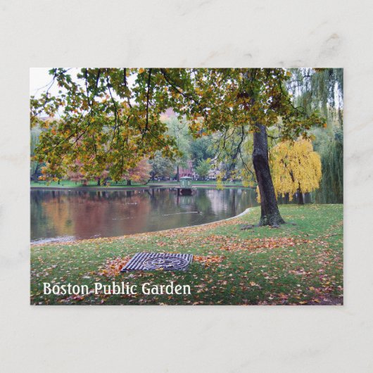 Carte Postale Jardin public de Boston (Devant)