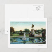 Carte Postale Jardin public de Boston vue de Vénus au bain (Devant / Derrière)