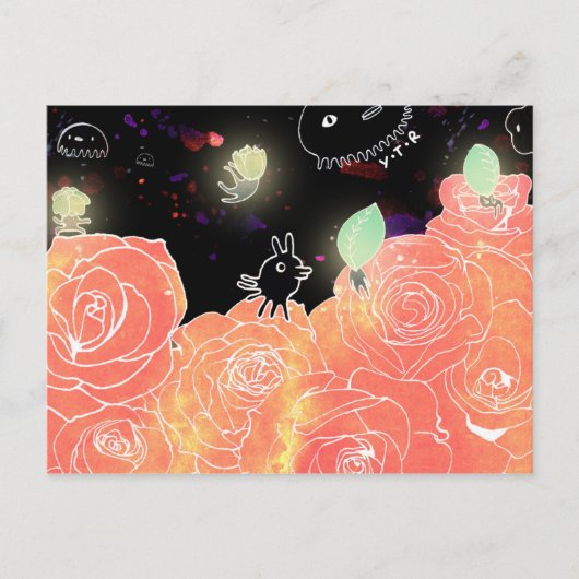 Carte Postale Jardin rose 2014 (Devant)