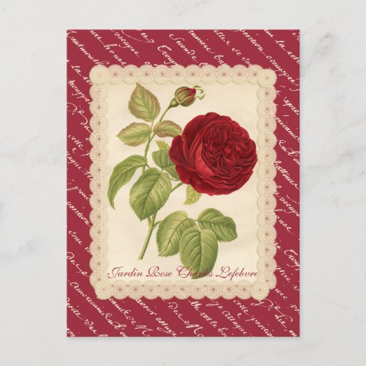 Carte Postale Jardin Rose Charles Lefebvre (Devant)