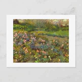 Carte Postale Jardin rose de Renoir
