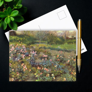 Carte Postale Jardin rose, Renoir