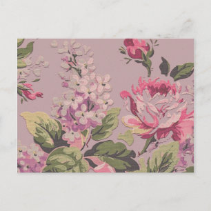 Carte Postale Jardin Rose victorien