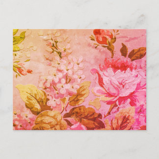 Carte Postale Jardin Rose victorien